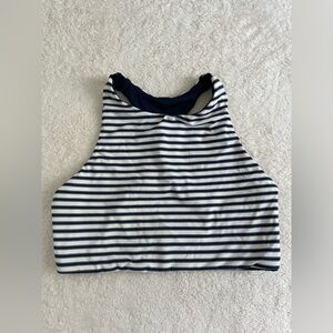 Striped Reversible Swim Top
